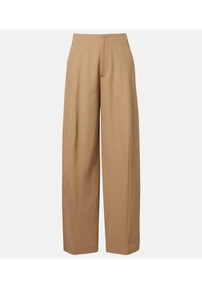 Victoria Beckham High-rise virgin wool wide-leg pants