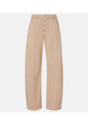 Brunello Cucinelli Mid-rise wide-leg jeans