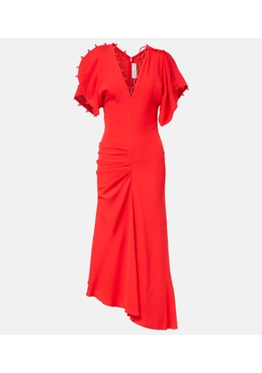 Victoria Beckham Asymmetric draped maxi dress