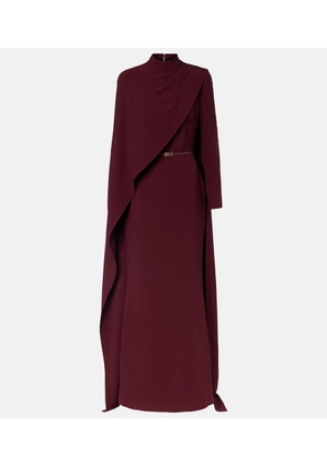 Elie Saab Cape-detail belted gown