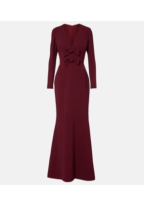 Elie Saab Bow-detail cady gown
