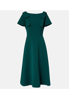 Carolina Herrera Bow-detail crepe midi dress