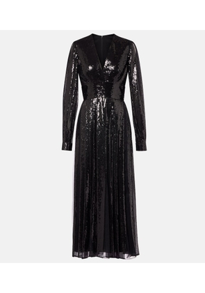 Elie Saab Sequined tulle maxi dress