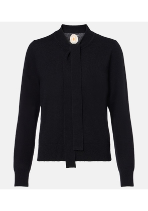 Jardin des Orangers Tie-neck wool and cashmere sweater