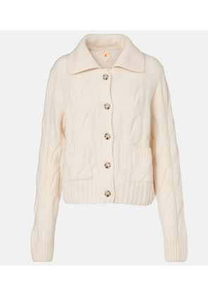 Jardin des Orangers Cable-knit cashmere and silk cardigan