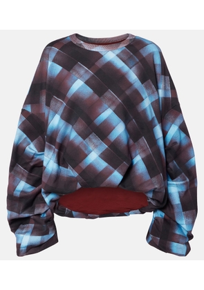 Dries Van Noten Checked cotton sweatshirt