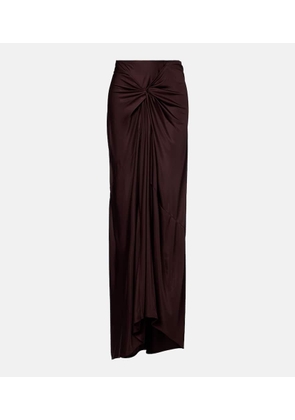 Dries Van Noten Draped maxi skirt