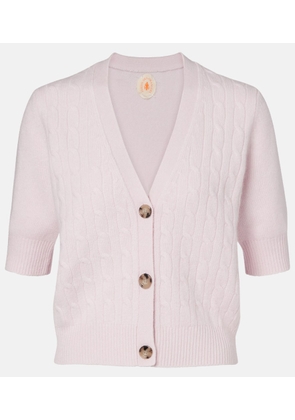Jardin des Orangers Cable-knit cashmere-blend cardigan