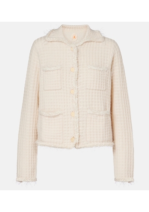 Jardin des Orangers Distressed wool and cashmere cardigan