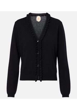 Jardin des Orangers Ruffled wool and cashmere cardigan