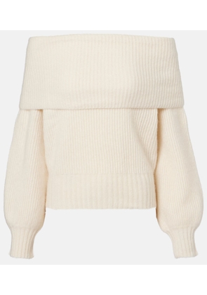 Jardin des Orangers Off-shoulder cashmere and silk sweater