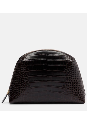 Toteme Small croc-effect leather pouch