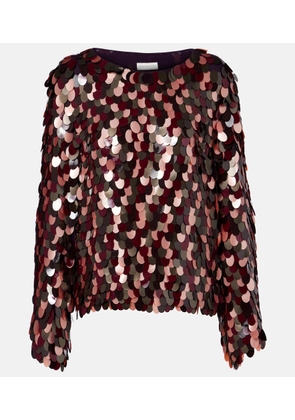 Dries Van Noten Sequined top
