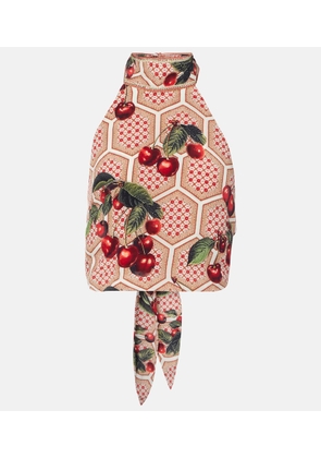 Camilla Notes From The Road printed silk top