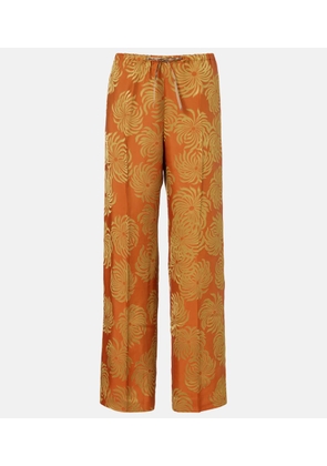 Dries Van Noten Printed wide-leg pants
