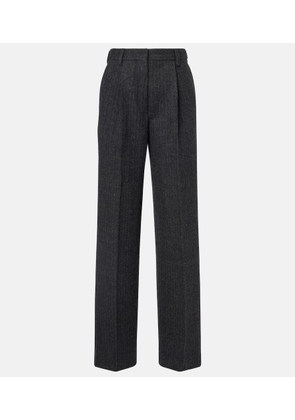 Dries Van Noten Pinstriped wool wide-leg pants