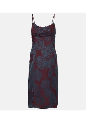 Dries Van Noten Floral jacquard midi dress