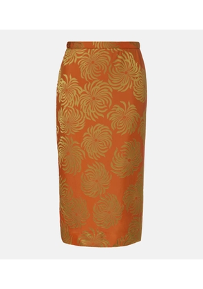 Dries Van Noten Printed midi skirt