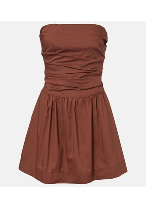 Faithfull Vera strapless cotton minidress