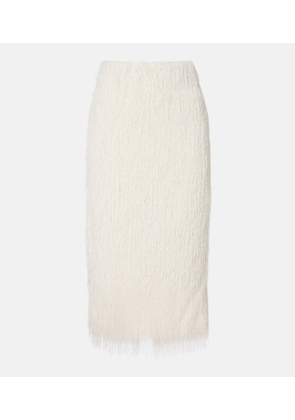 Dries Van Noten Fringed midi skirt