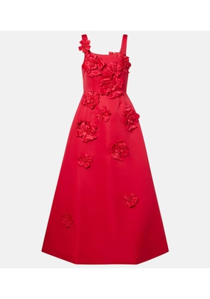 Leo Lin Rianne floral-applique maxi dress