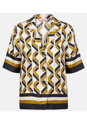 Eres Sonore patterned silk twill shirt