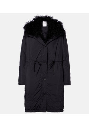 Yves Salomon Hooded shearling-trimmed down coat