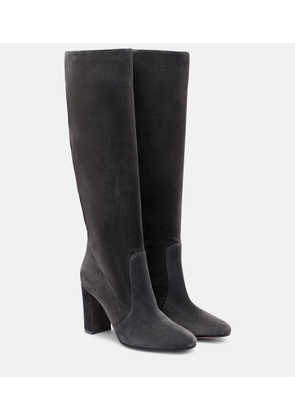 Gianvito Rossi Glen 85 suede knee-high boots