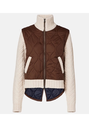 Veronica Beard Patra quilted wool-trimmed jacket