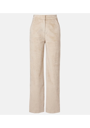 Veronica Beard Grigore cotton-blend corduroy wide-leg pants