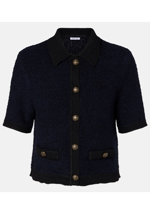 Veronica Beard Cotton and wool-blend cardigan