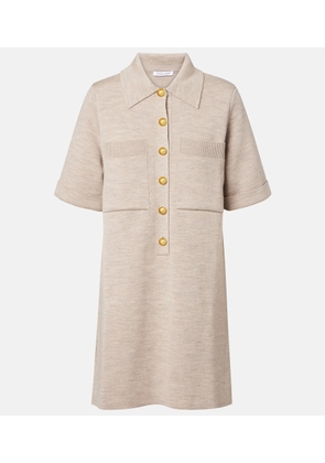 Veronica Beard Madden knitted wool polo dress