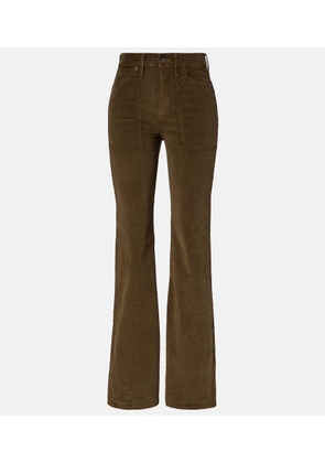 Veronica Beard High-rise cotton corduroy wide-leg pants