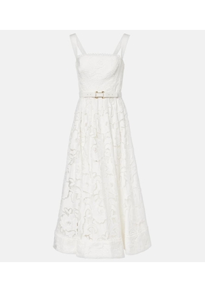 Rebecca Vallance Ginger floral lace midi dress