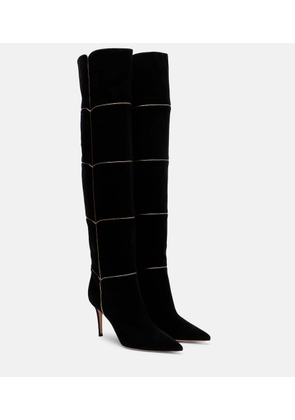 Gianvito Rossi Cuissard 85 suede knee-high boots