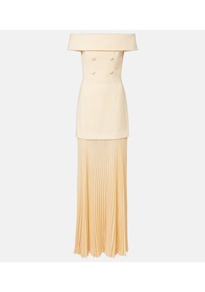 Rebecca Vallance Rowan pleated maxi dress