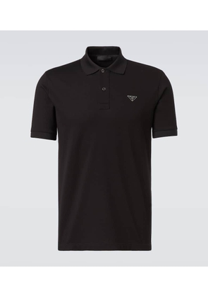 Prada Logo cotton polo shirt