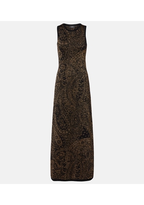 Etro Wool-blend jacquard maxi dress