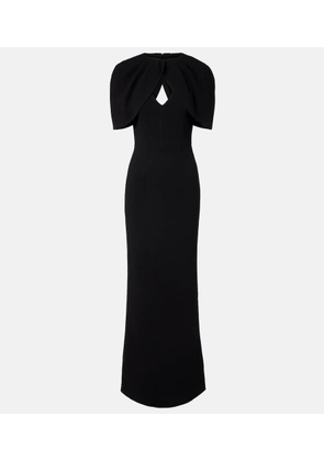 Rebecca Vallance Cameron caped crepe gown