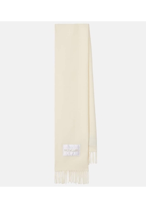 Moncler Logo virgin wool felt scarf