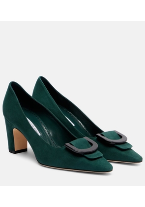 Manolo Blahnik Beti 70 suede pumps