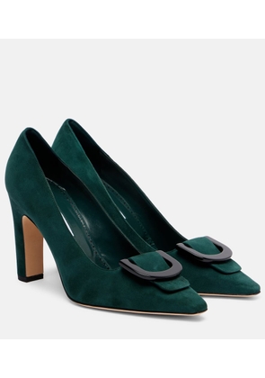 Manolo Blahnik Beti 105 suede pumps