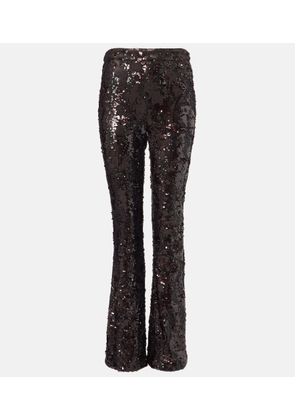 Veronica Beard Collier sequined flared pants