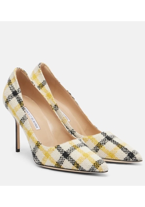 Manolo Blahnik BB 90 plaid pumps