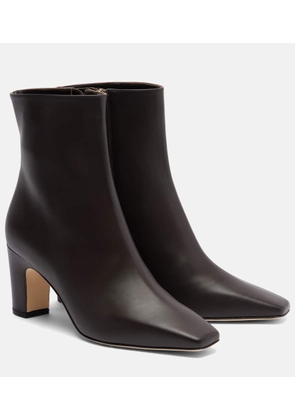 Manolo Blahnik Ofaralo 70 leather ankle boots