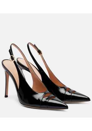 Gianvito Rossi Patent leather slingback pumps
