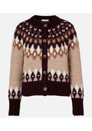 Veronica Beard Christina Fair Isle alpaca-blend cardigan
