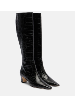 Manolo Blahnik Penelope leather knee-high boots