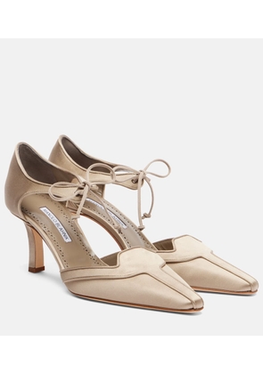 Manolo Blahnik Orata 70 satin pumps