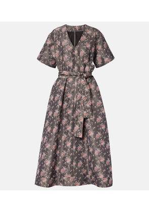 Markarian Lunetta floral taffetta midi dress